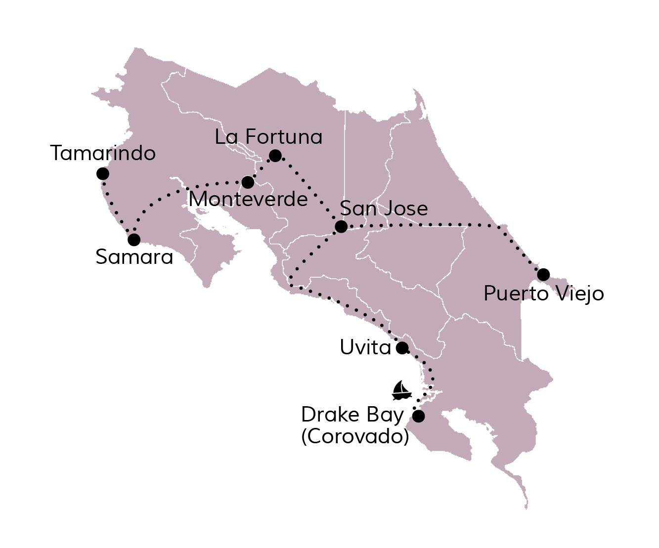 Costa Rica Reisroute 3 weken backpacken