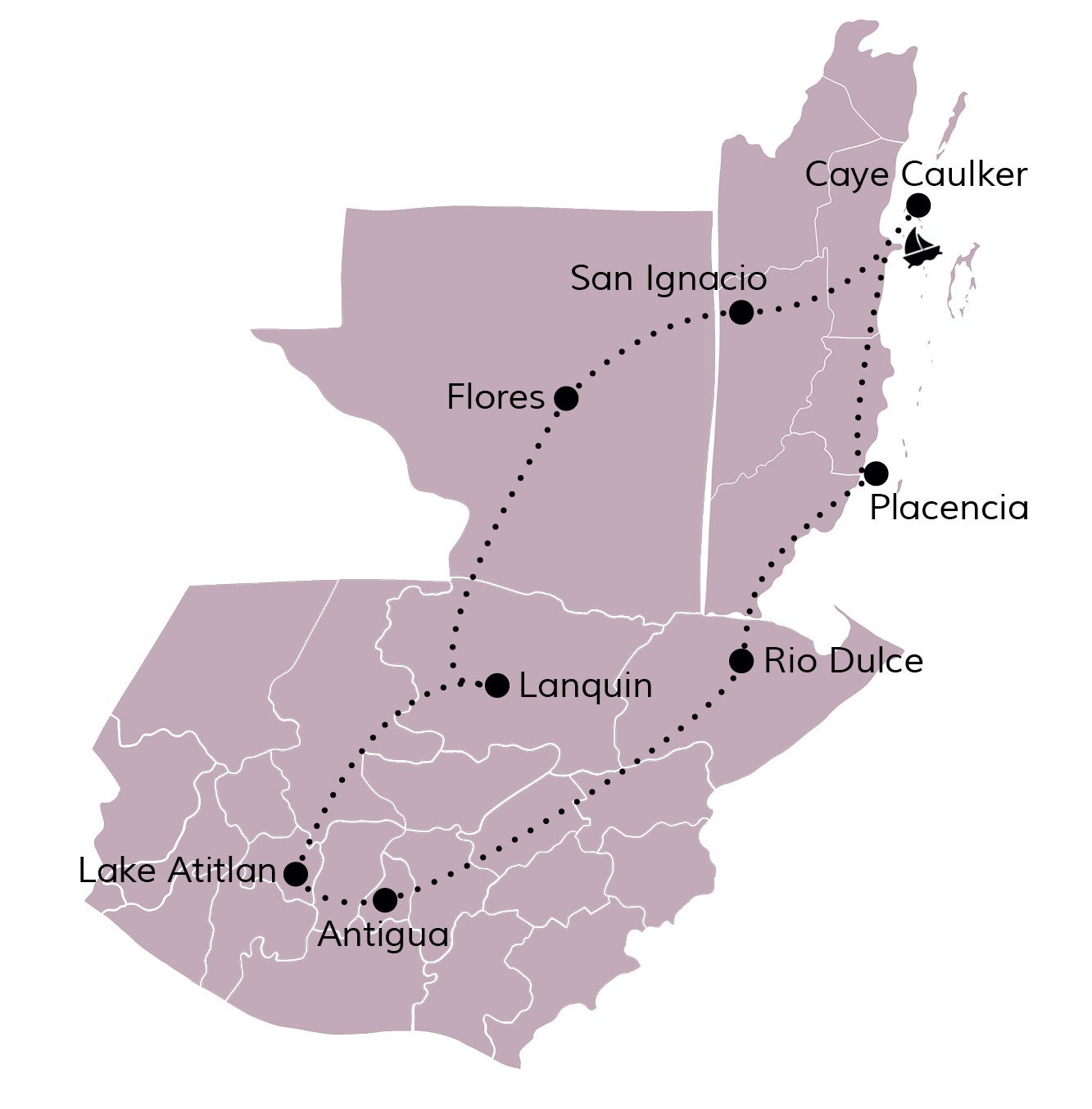 Reisroute Guatemala & Belize 3:4 weken