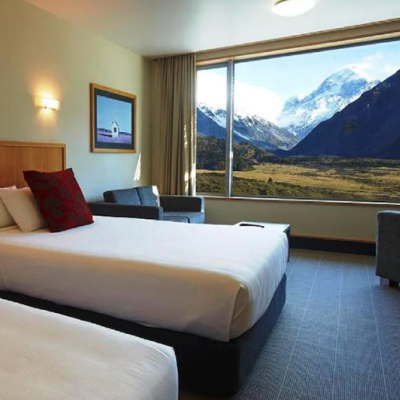 Mount Cook in Nieuw-Zeeland - The Hermitage Hotel